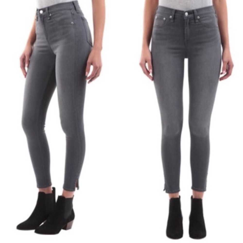 Rag &‎ Bone 10” Capri Skinny Jeans Mid Rise Gray Women’s Sz 25